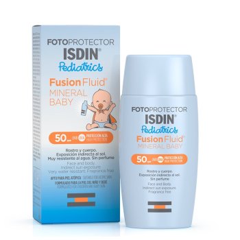 isdin foto protector fusion fluid mineral baby pediatrics spf 50+ 50ml